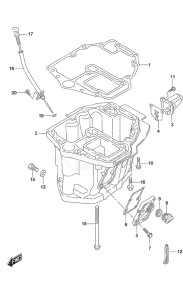 Outboard DF 70A drawing Oil Pan