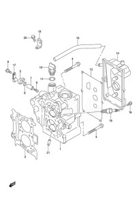 DF 9.9 drawing Cylinder Head