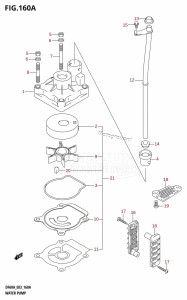 DF40A From 04003F-110001 (E03)  2011 drawing WATER PUMP