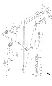 DF 9.9 drawing Clutch S/N 652501 to 65XXXX