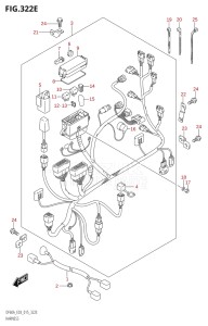 05003F-510001 (2005) 50hp E03-USA (DF50A) DF50A drawing HARNESS (DF60AVT:E03)