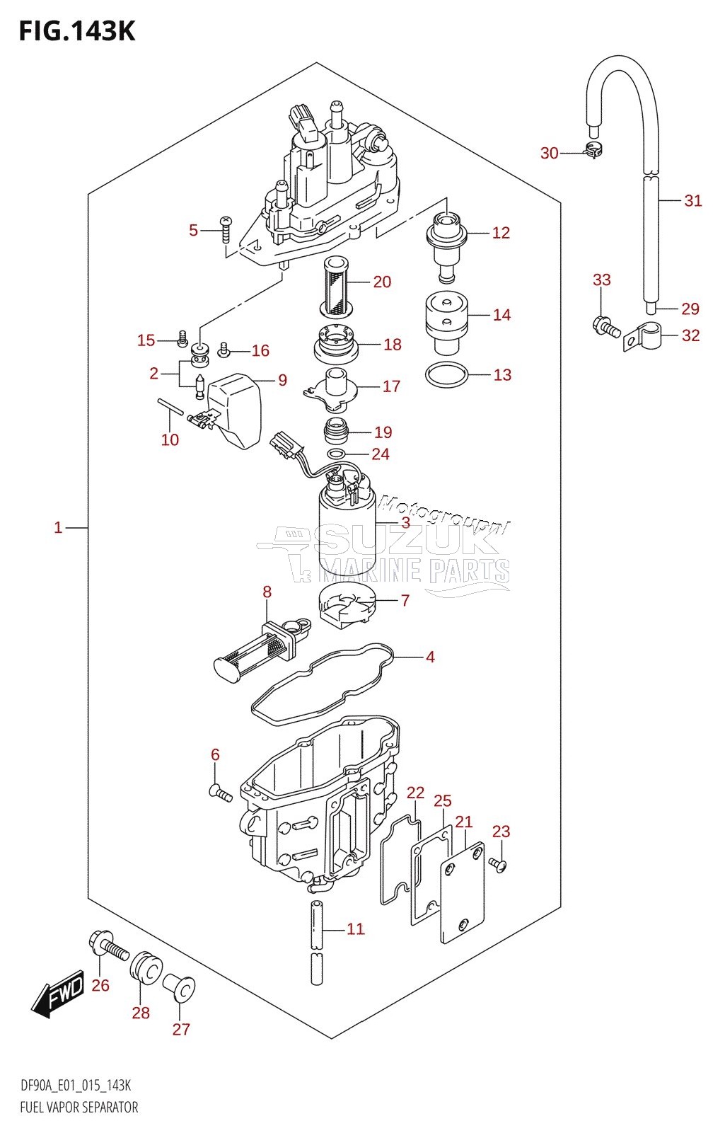 FUEL VAPOR SEPARATOR (DF90ATH:E40)