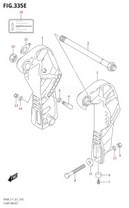 04005F-040001 (2020) 40hp E34-Italy (DF40ASVT  DF40ASVT_    DF40ASVT    DF40ASVT_2) DF40A drawing CLAMP BRACKET (DF60AQH)