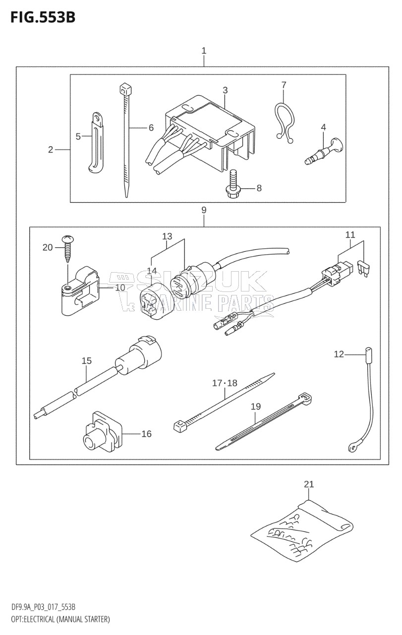 OPT:ELECTRICAL (MANUAL STARTER) (DF9.9A:P03:M-STARTER)