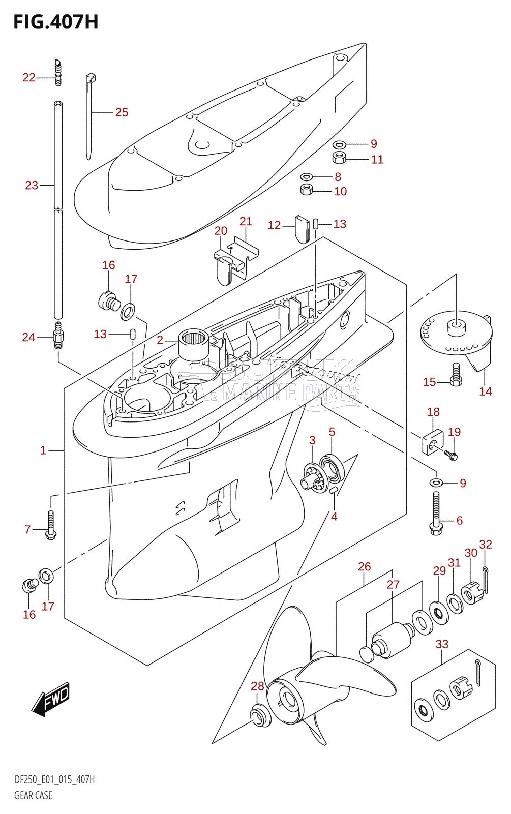 GEAR CASE (DF225Z:E40)