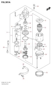 DF300A From 30002P-510001 (E01 E40)  2015 drawing STARTING MOTOR