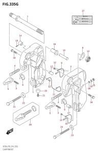 DF20A From 02002F-410001 (P03)  2014 drawing CLAMP BRACKET (DF15ATH:P03)