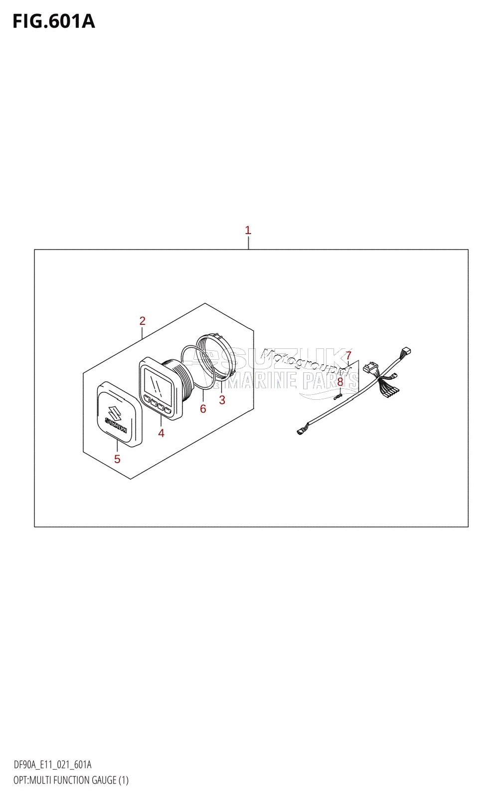 OPT:MULTI FUNCTION GAUGE (1) (DF70A,DF80A,DF90A,DF90AWQH,DF100B)