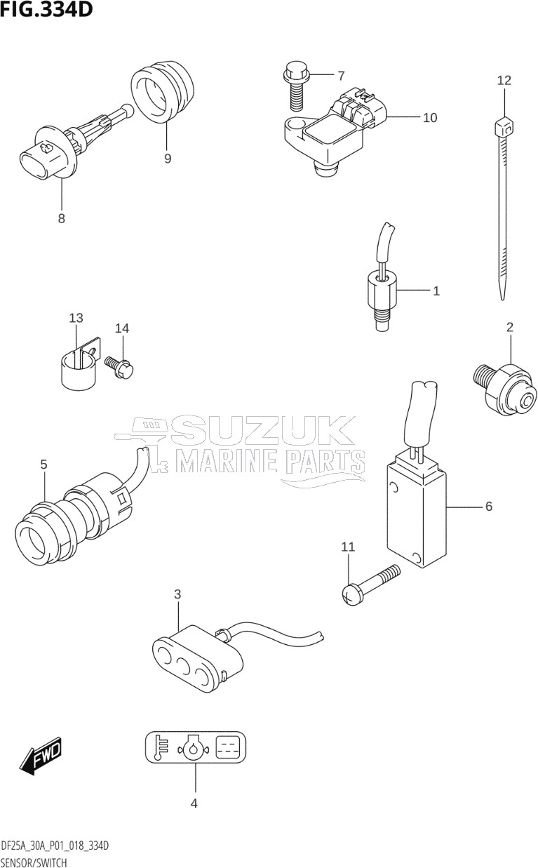 SENSOR / SWITCH (DF25ATH,DF30ATH)