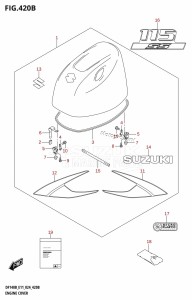 DF100C From 10005F-440001 (E01)  2024 drawing ENGINE COVER (DF115BSS)