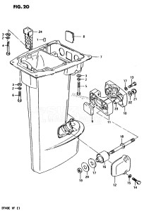 DT40 From 04003-503697 ()  1985 drawing DRIVE SHAFT HOUSING