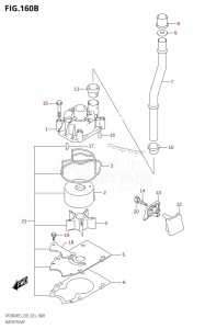 DF200AST From 20004F-240001 (E03)  2022 drawing WATER PUMP (023)