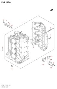 DF175Z From 17501Z-980001 (E03)  2009 drawing CYLINDER BLOCK