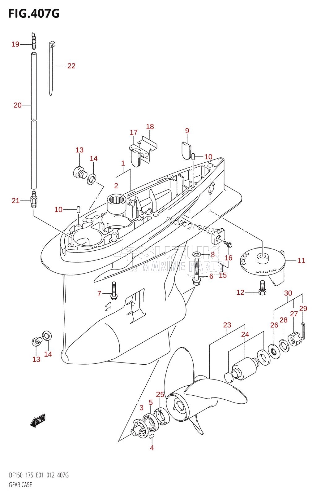 GEAR CASE (DF175Z:E01)