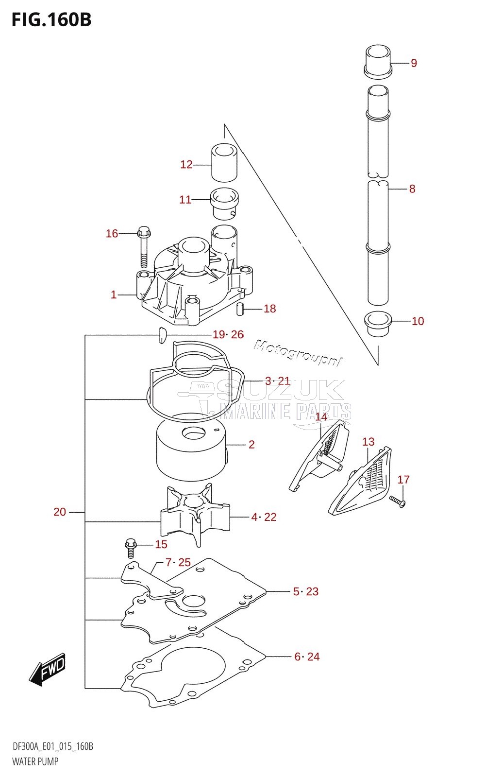 WATER PUMP (DF300A:E40)