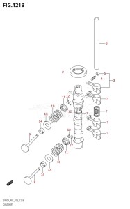 DF15A From 01504F-310001 (P01)  2013 drawing CAMSHAFT (DF9.9BR:P01)