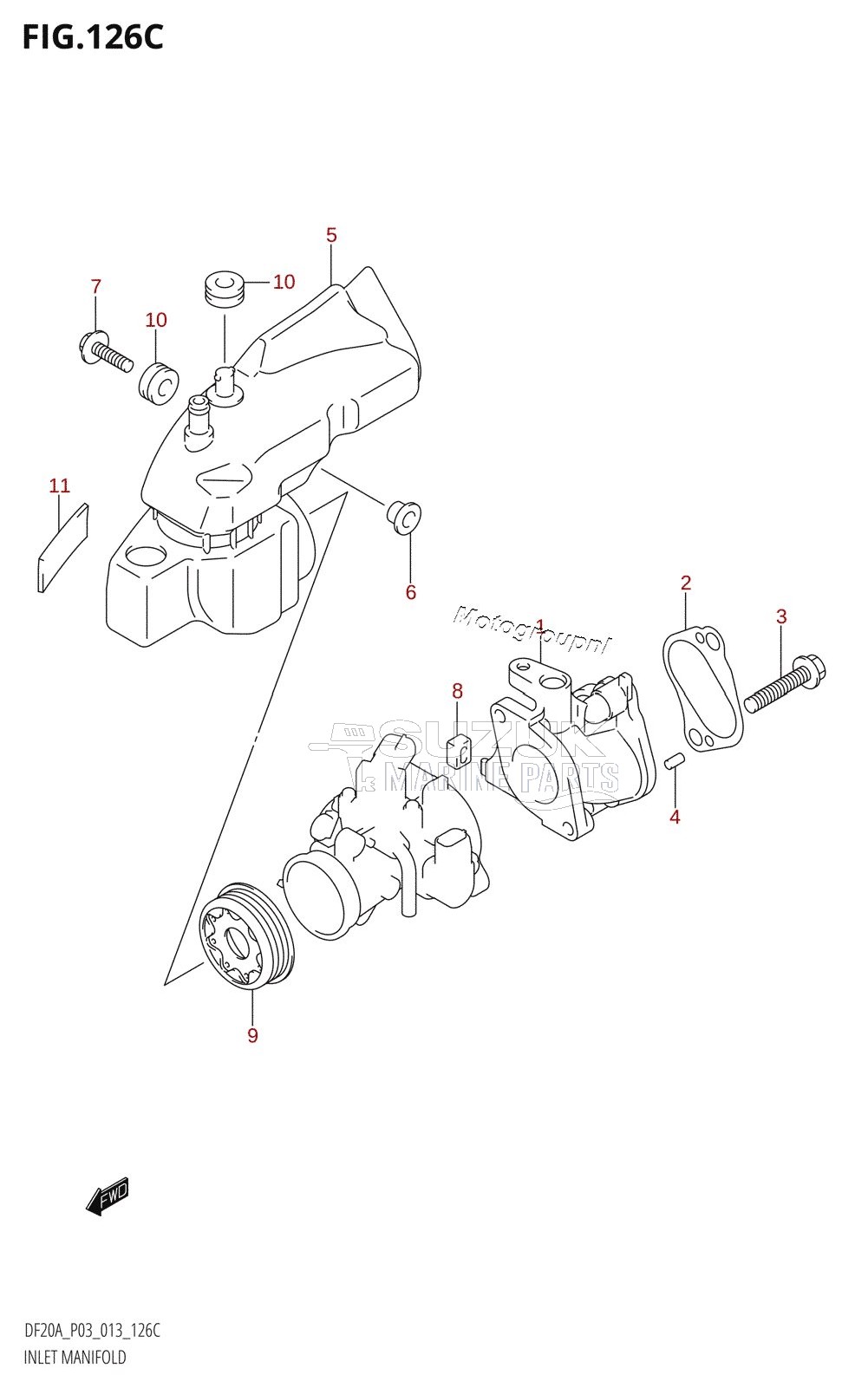 INLET MANIFOLD (DF15A:P03)