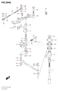 DF175T From 17502F-410001 (E01 E40)  2014 drawing CLUTCH SHAFT (DF150ZG:E01)