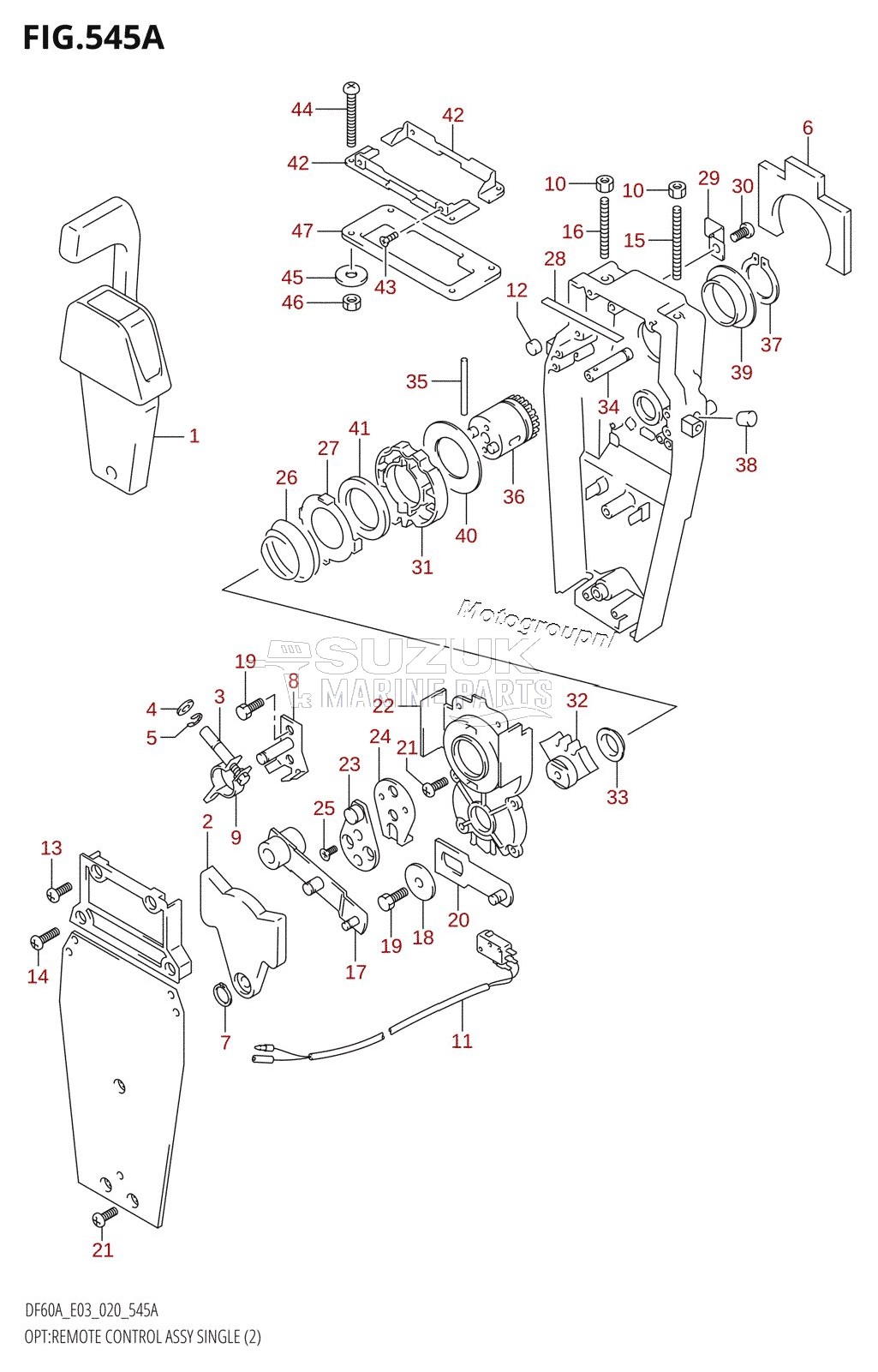 OPT:REMOTE CONTROL ASSY SINGLE (2)