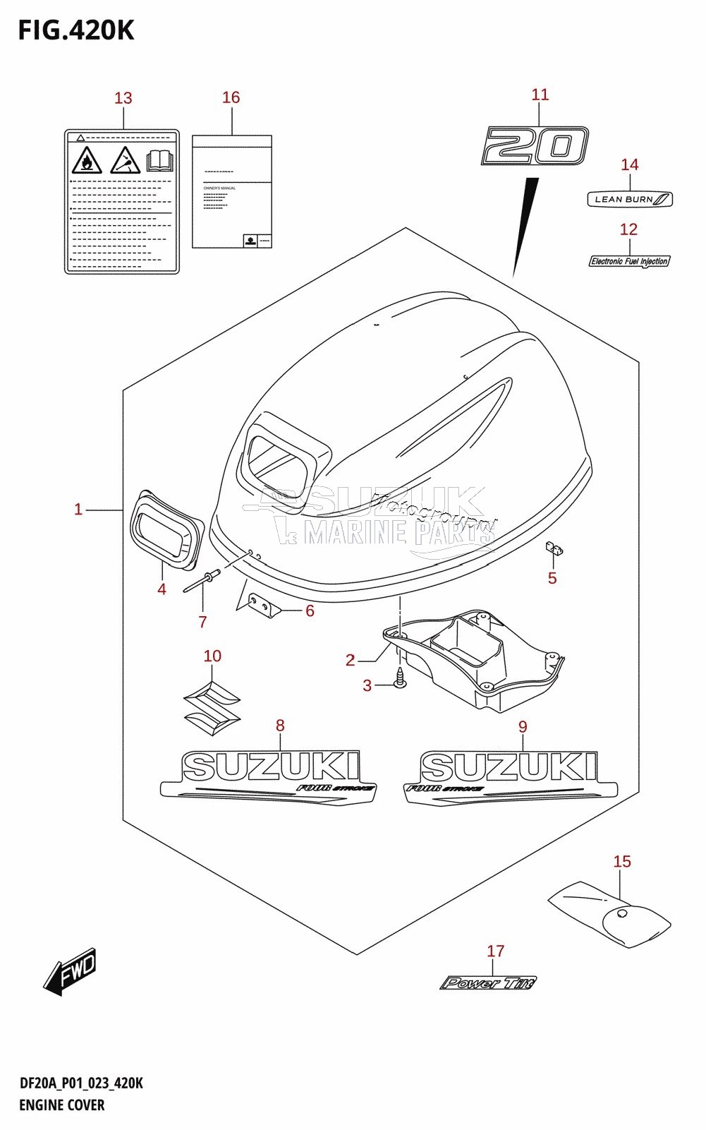 ENGINE COVER ((DF20A,DF20AR,DF20AT,DF20ATH):020)