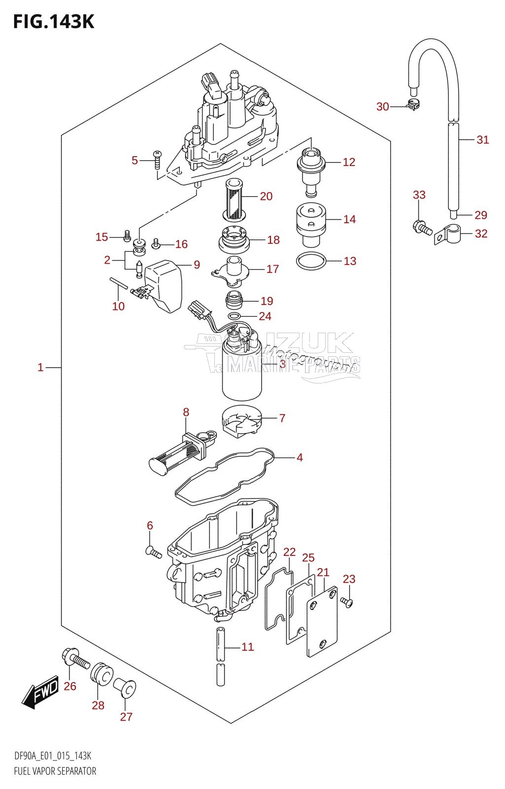 FUEL VAPOR SEPARATOR (DF90ATH:E40)