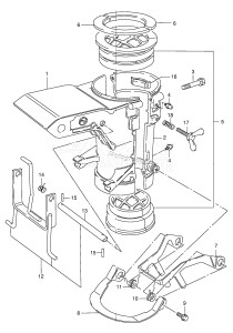 DT5 From 05004-151001 ()  1999 drawing SWIVEL BRACKET