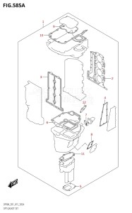 08002F-510001 (2005) 80hp E40 E01- (DF80A) DF80A drawing OPT:GASKET SET