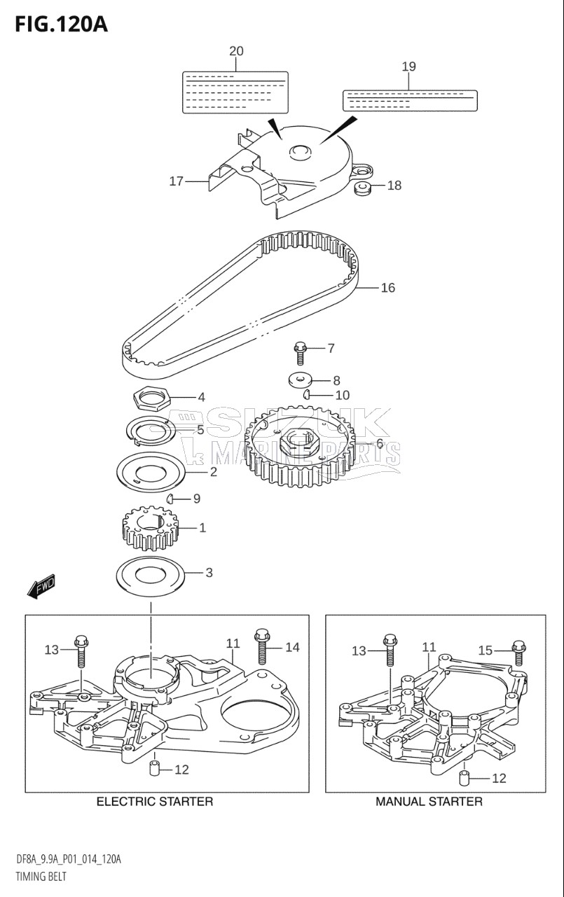 TIMING BELT (DF8A:P01)