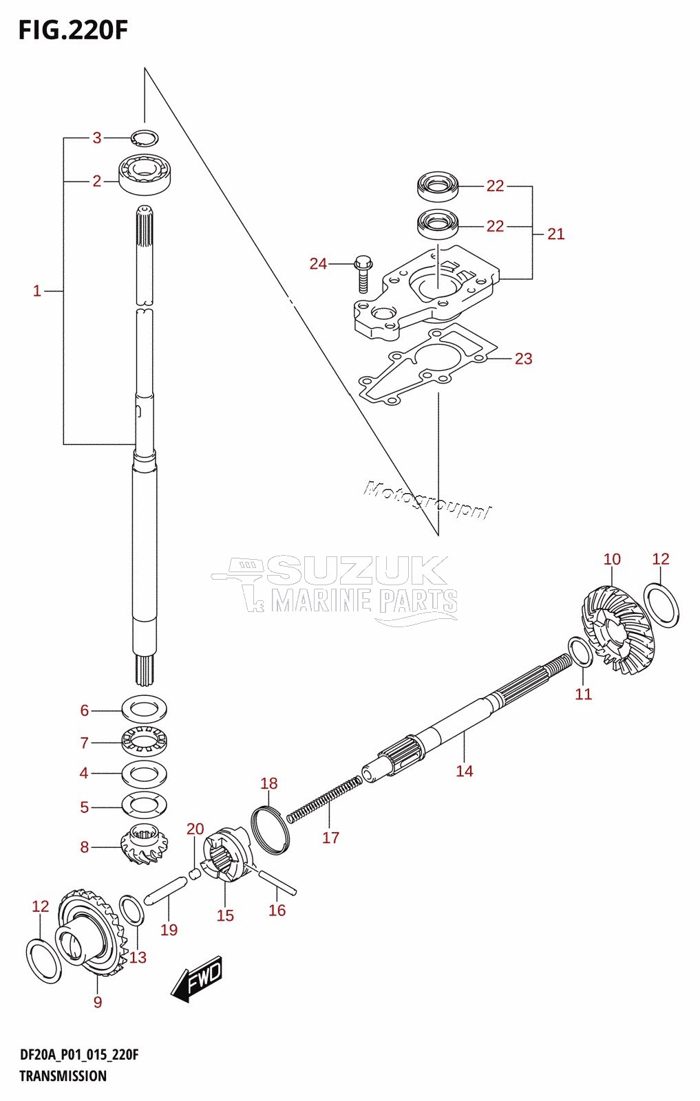 TRANSMISSION (DF15ATH:P01)