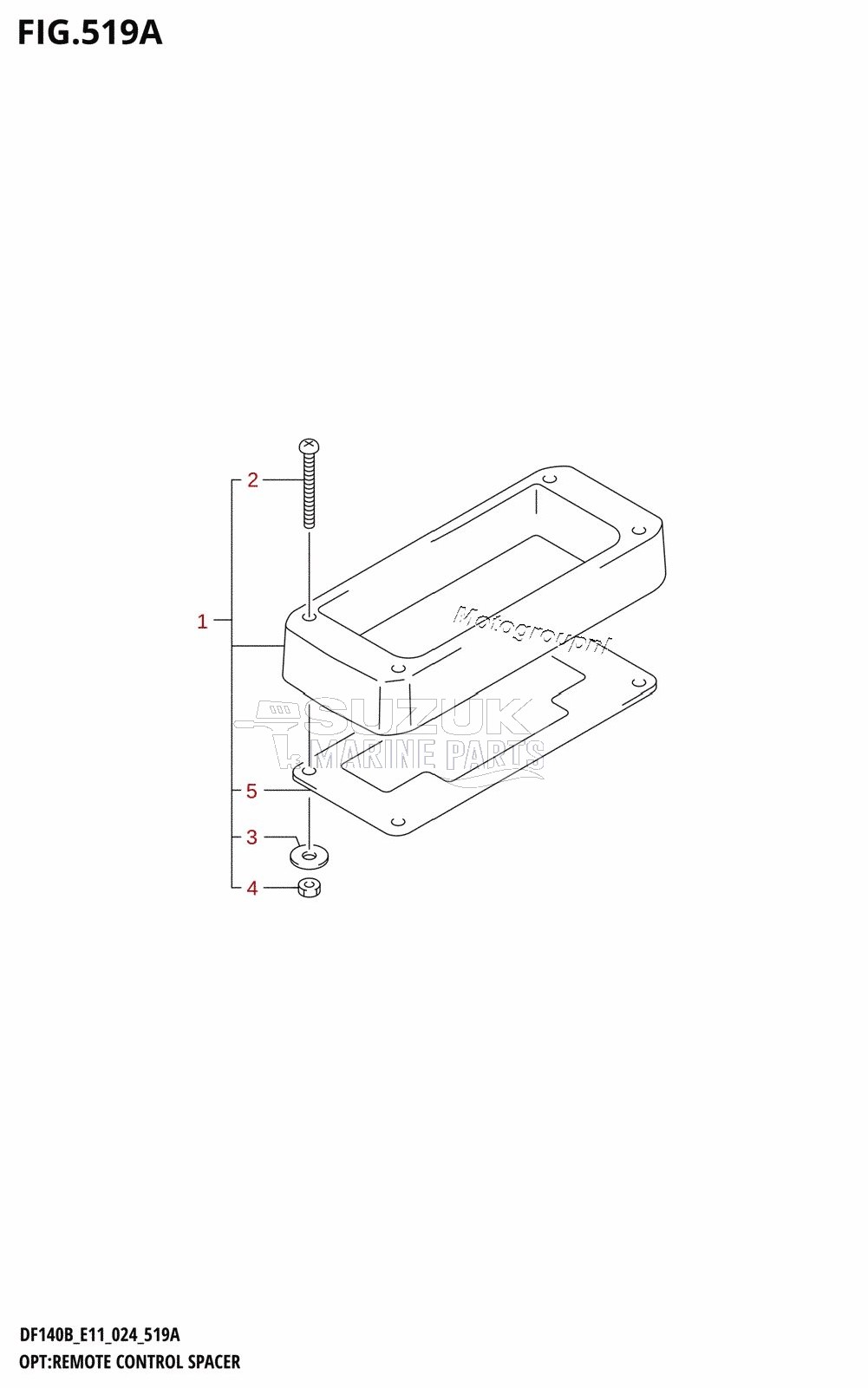 OPT:REMOTE CONTROL SPACER