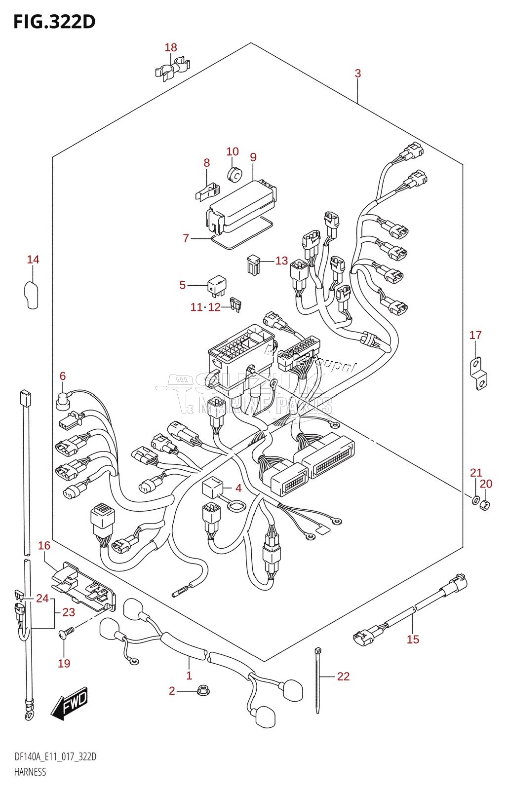 HARNESS (DF115AZ:E11)