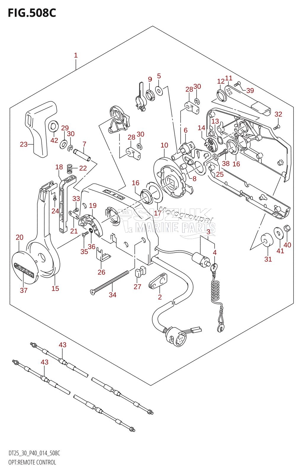 OPT:REMOTE CONTROL (DT25K:P36,DT30:P40,DT30R:P40)