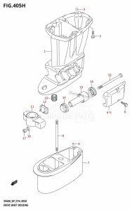 DF40A From 04003F-410001 (E01)  2014 drawing DRIVE SHAFT HOUSING (DF60A:E40)