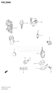 00995F-240001 (2022) 9.9hp E03-USA (DF9.9BTH) DF9.9B drawing SENSOR / SWITCH (DF20AR:P01)