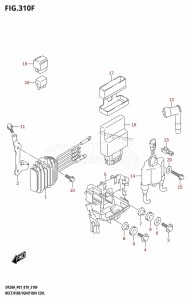 DF15A From 01504F-910001 (P01)  2019 drawing RECTIFIER /​ IGNITION COIL (DF20A:P40)