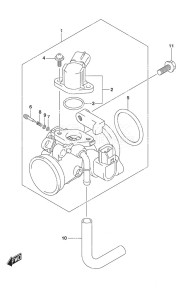 DF 9.9B drawing Throttle Body Remote Control