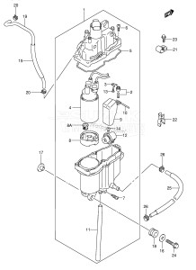 DF140 From 14001F-371001 (E40)  2003 drawing FUEL VAPOR SEPARATOR