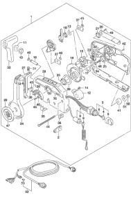 Outboard DF 9.9A drawing Remote Control w/Remote Control