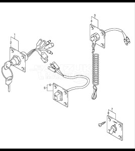  (2003) 115hp - () DF115TL drawing OPT:SWITCH