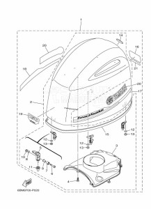 FL150FETX drawing FAIRING-UPPER