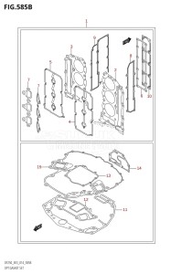 DF225T From 22503F-410001 (E03)  2014 drawing OPT:GASKET SET (DF200Z:E03)