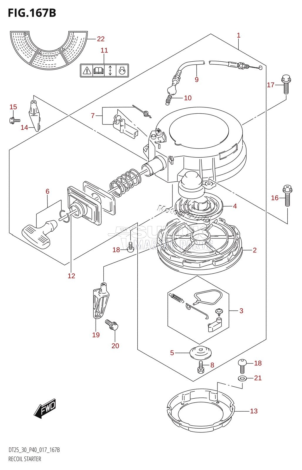 RECOIL STARTER (DT30:P40)