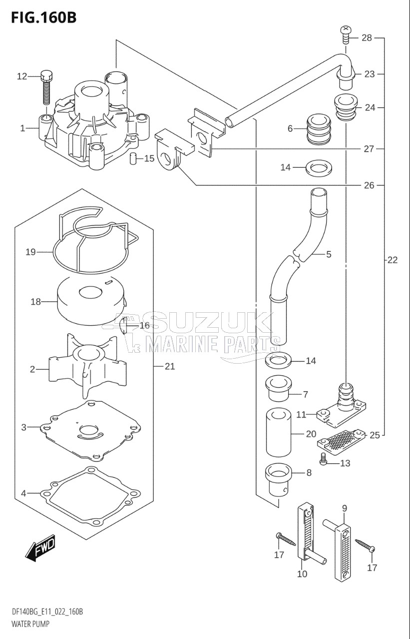 WATER PUMP (E40)