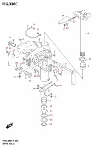 DF50A From 05004F-910001 (E03)  2019 drawing SWIVEL BRACKET (DF50AVT,DF60AVT)