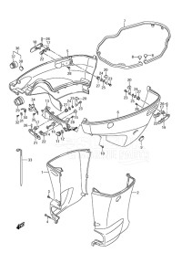 Outboard DF 150 drawing Side Cover