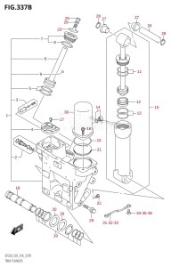 DF225Z From 22503Z-610001 (E03)  2016 drawing TRIM CYLINDER (DF200Z:E03:X-TRANSOM)