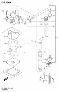 DF140BG From 14004F-440001 (E11 - E40)  2024 drawing WATER PUMP (E11)