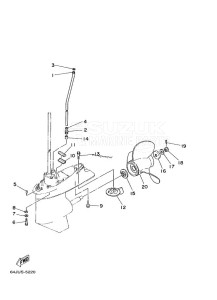 F50A drawing LOWER-CASING-x-DRIVE