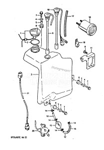 DT55 From 05501-705120 ()  1987 drawing OIL TANK