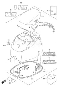 DF 115A drawing Engine Cover